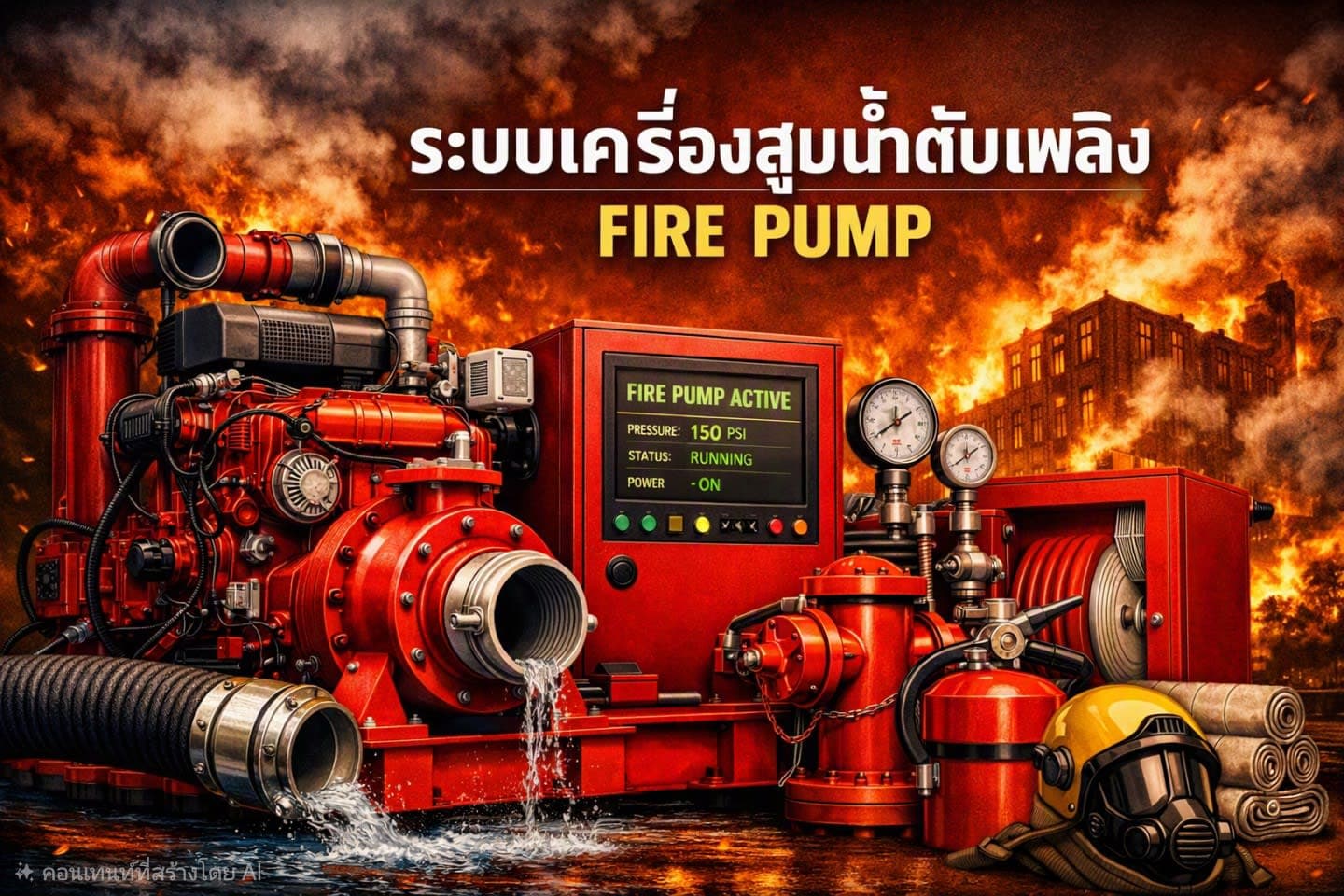 ระบบเครื่องสูบน้ำดับเพลิง Fire Pump